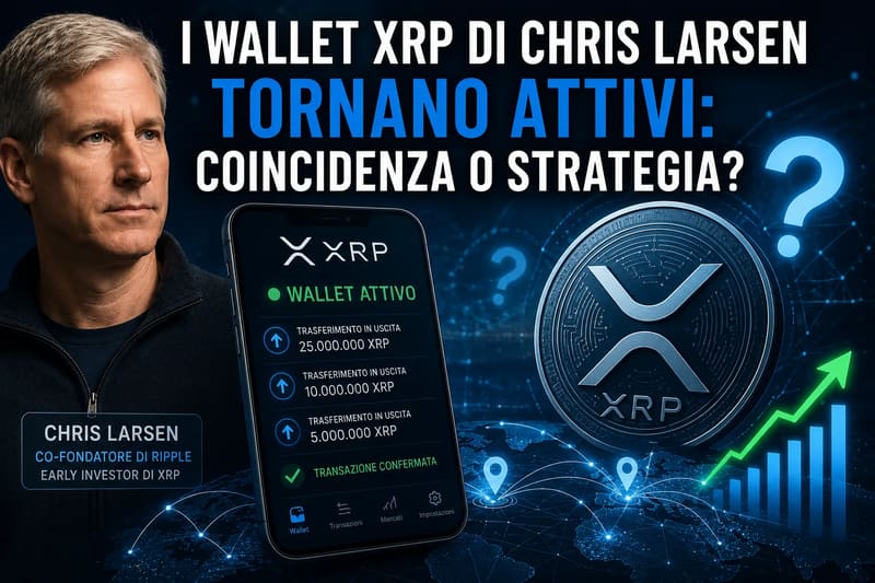 I wallet XRP di Chris Larsen tornano attivi: coincidenza o strategia?
