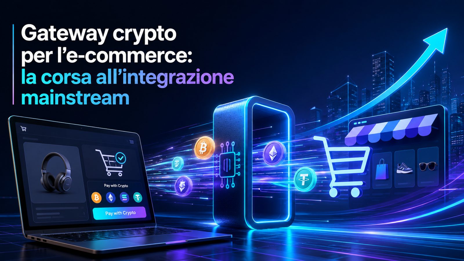 Gateway crypto per l'e-commerce: la corsa all'integrazione mainstream
