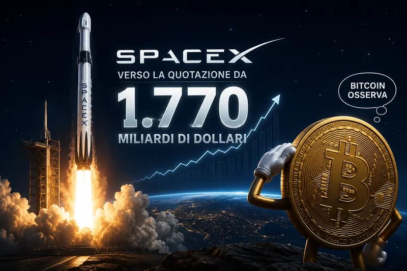 SpaceX verso la quotazione da 1.770 miliardi: Bitcoin osserva