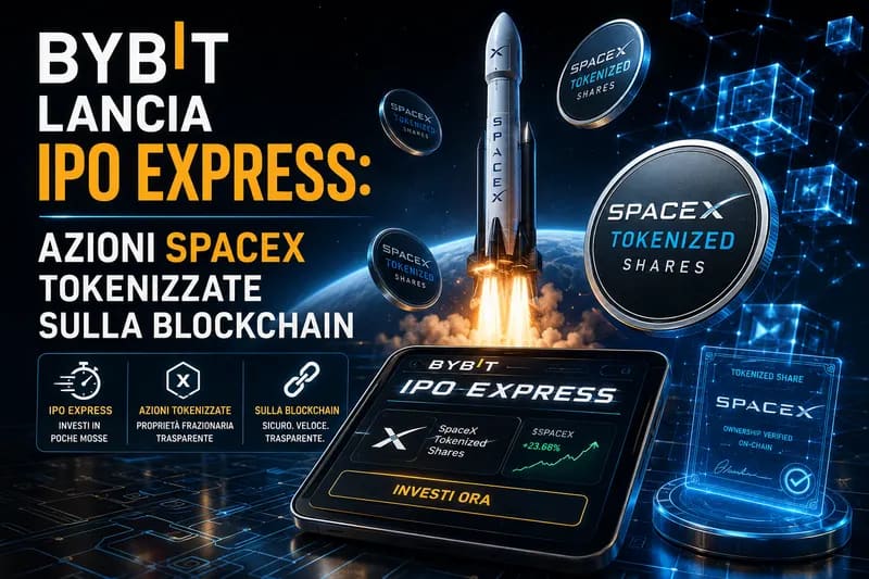 Bybit lancia IPO Express: azioni SpaceX tokenizzate sulla blockchain