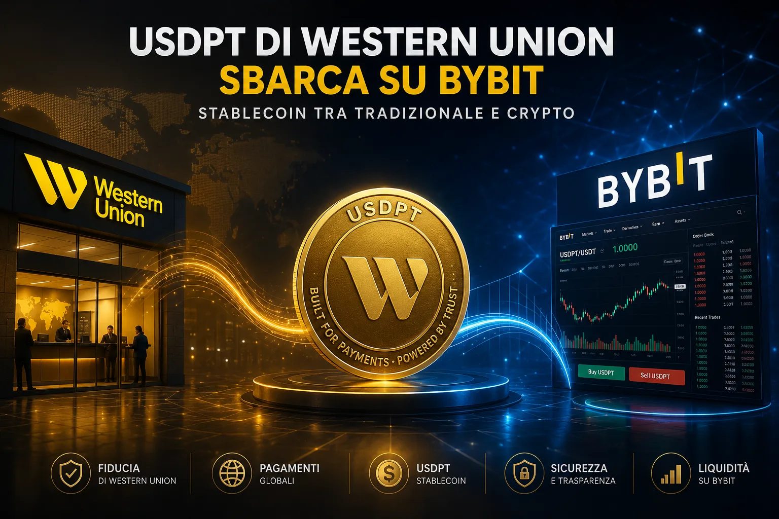 USDPT di Western Union sbarca su Bybit: stablecoin tra tradizionale e crypto