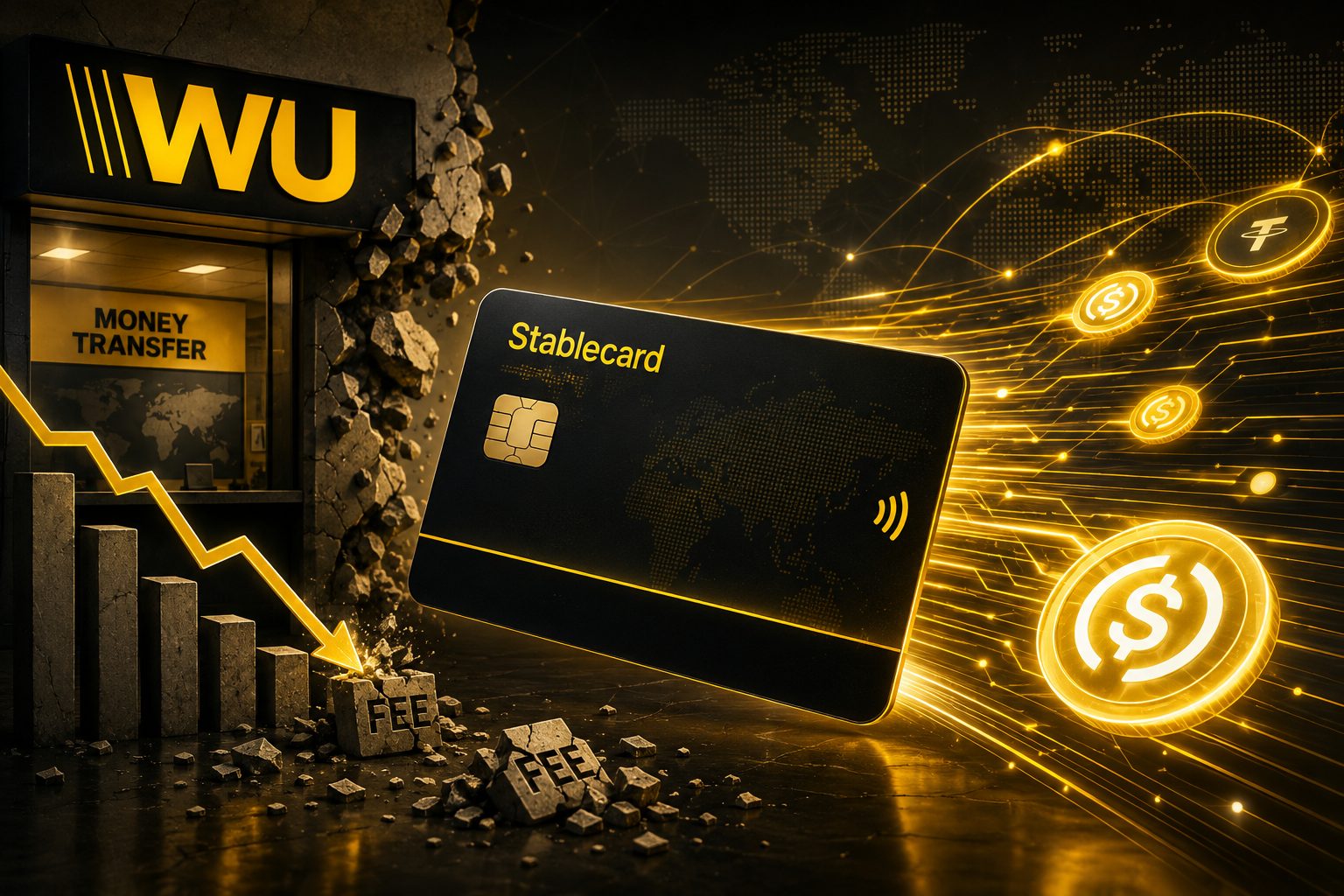 Western Union lancia Stablecard: la scommessa sulle stablecoin che erode i propri margini