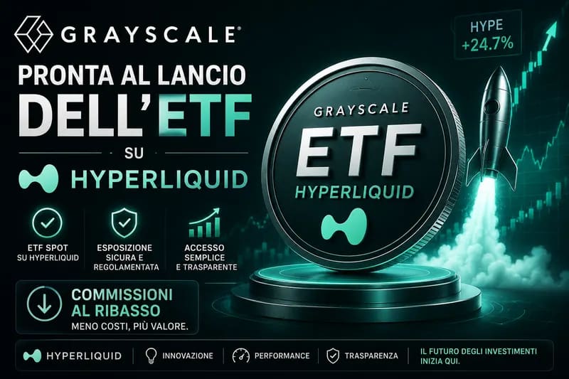 Grayscale pronta al lancio dell'ETF su Hyperliquid con commissioni al ribasso