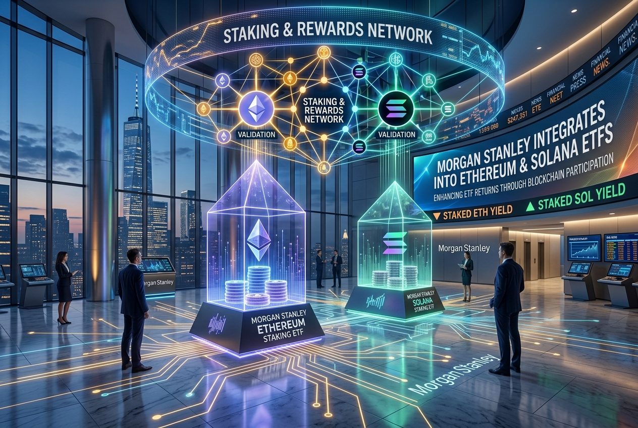Morgan Stanley integra lo staking negli ETF su Ethereum e Solana